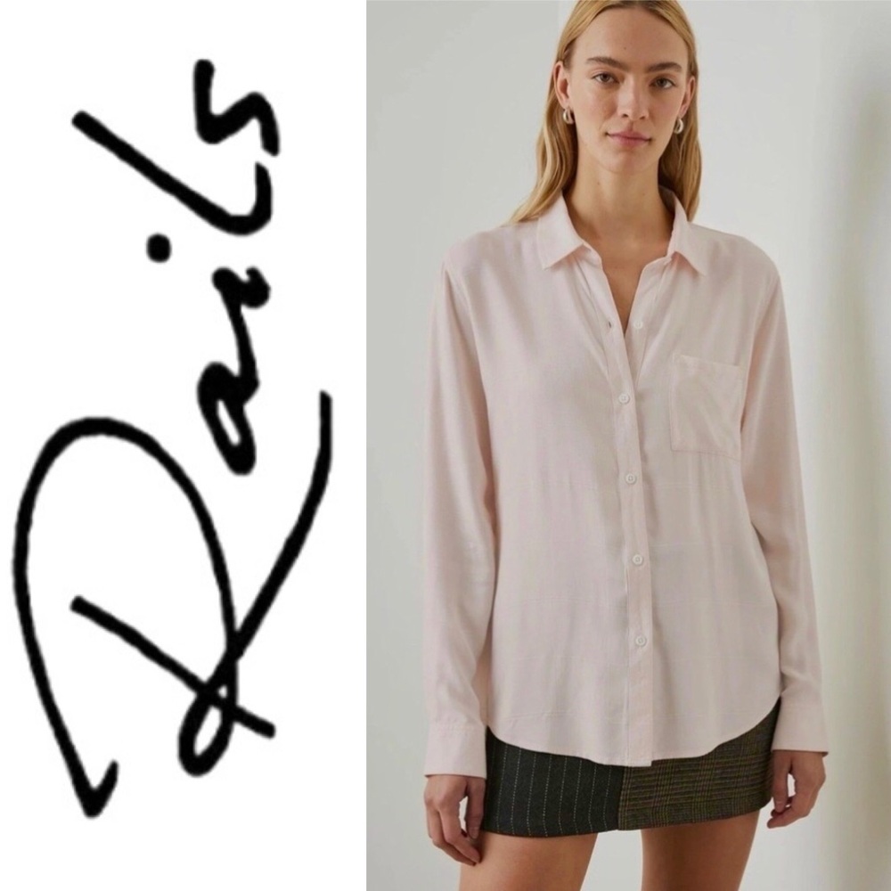 RAILS Hunter Rosewater button down blouse